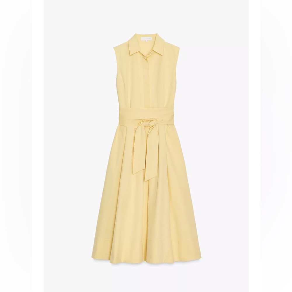 ZARA ZW COLLECTION BELTED SHIRT DRESS - Picture 5 of 7